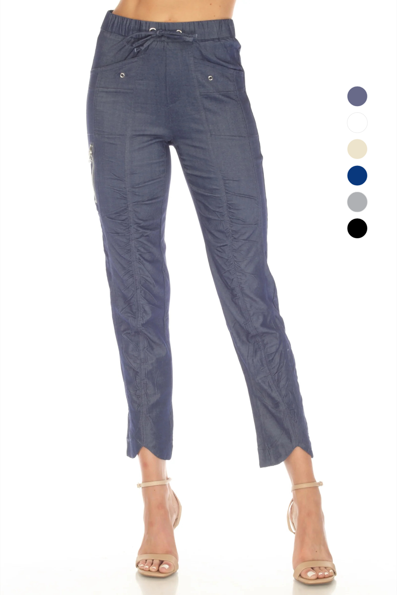 Ruched Scallop Pant - CARINE