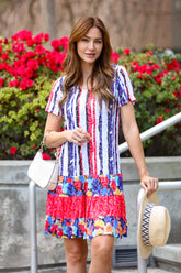 Dakota Dress - Berry Streak