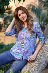 Sabrina Shirt - Mystic Plume