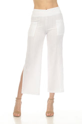 Wide Leg Split Hem Pant - CARINE