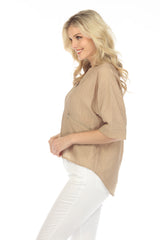 Dolman Top with Zippers - CARINE