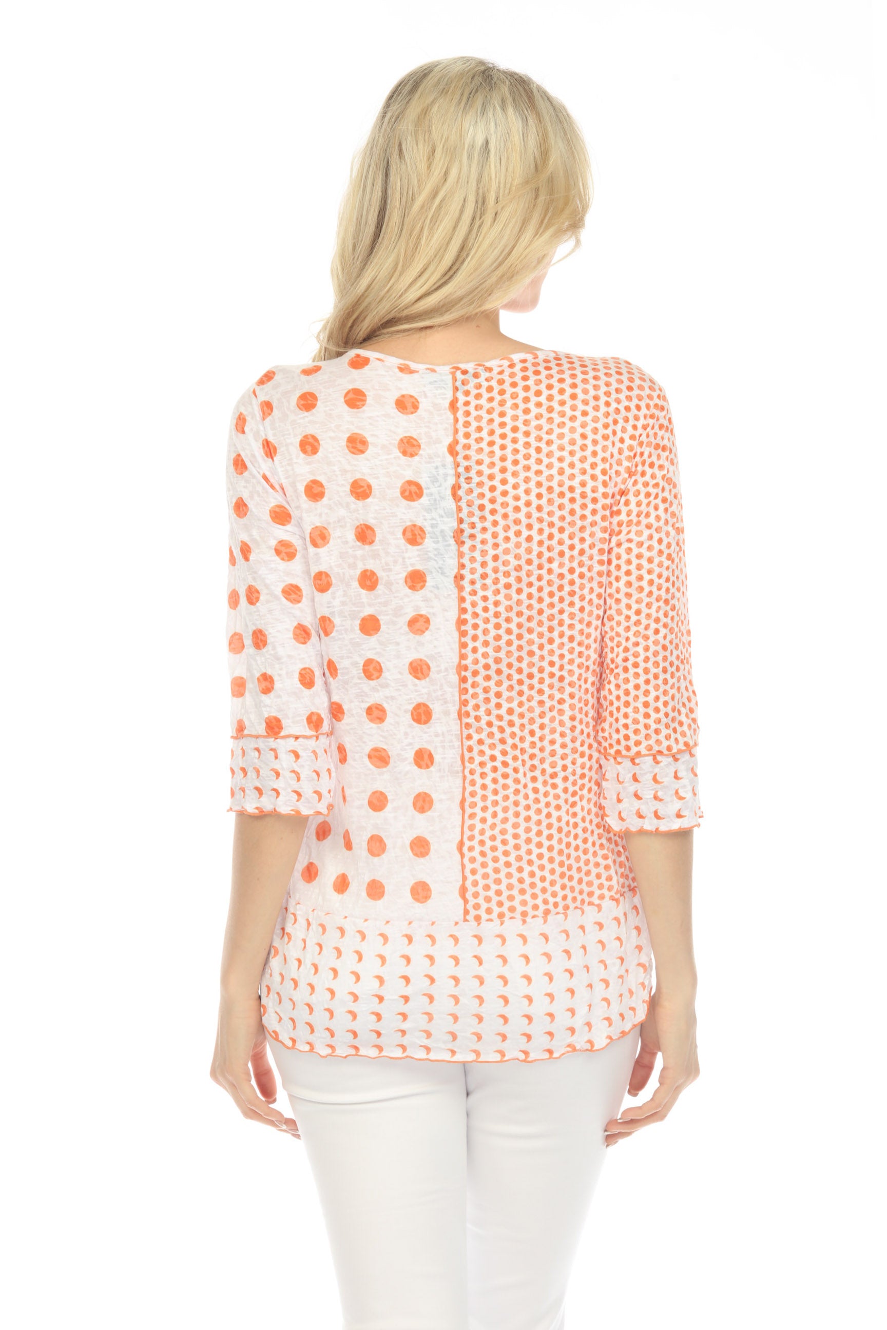 Janie Top - Orange Dots - CARINE