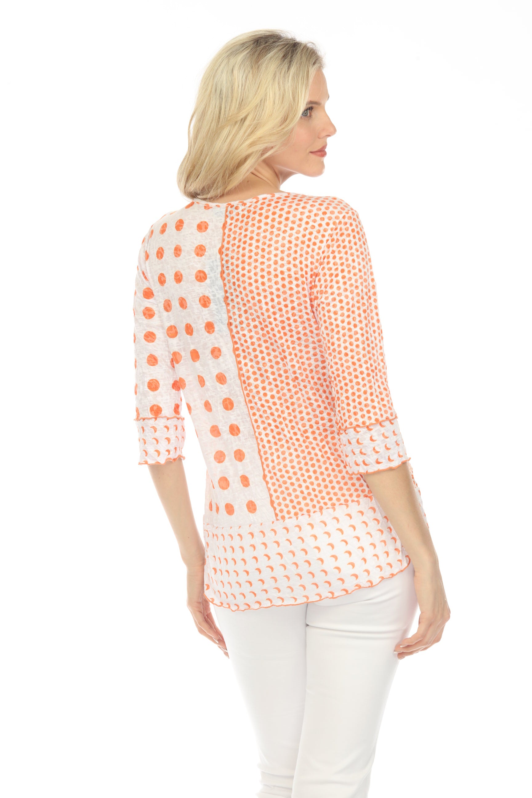 Janie Top - Orange Dots - CARINE