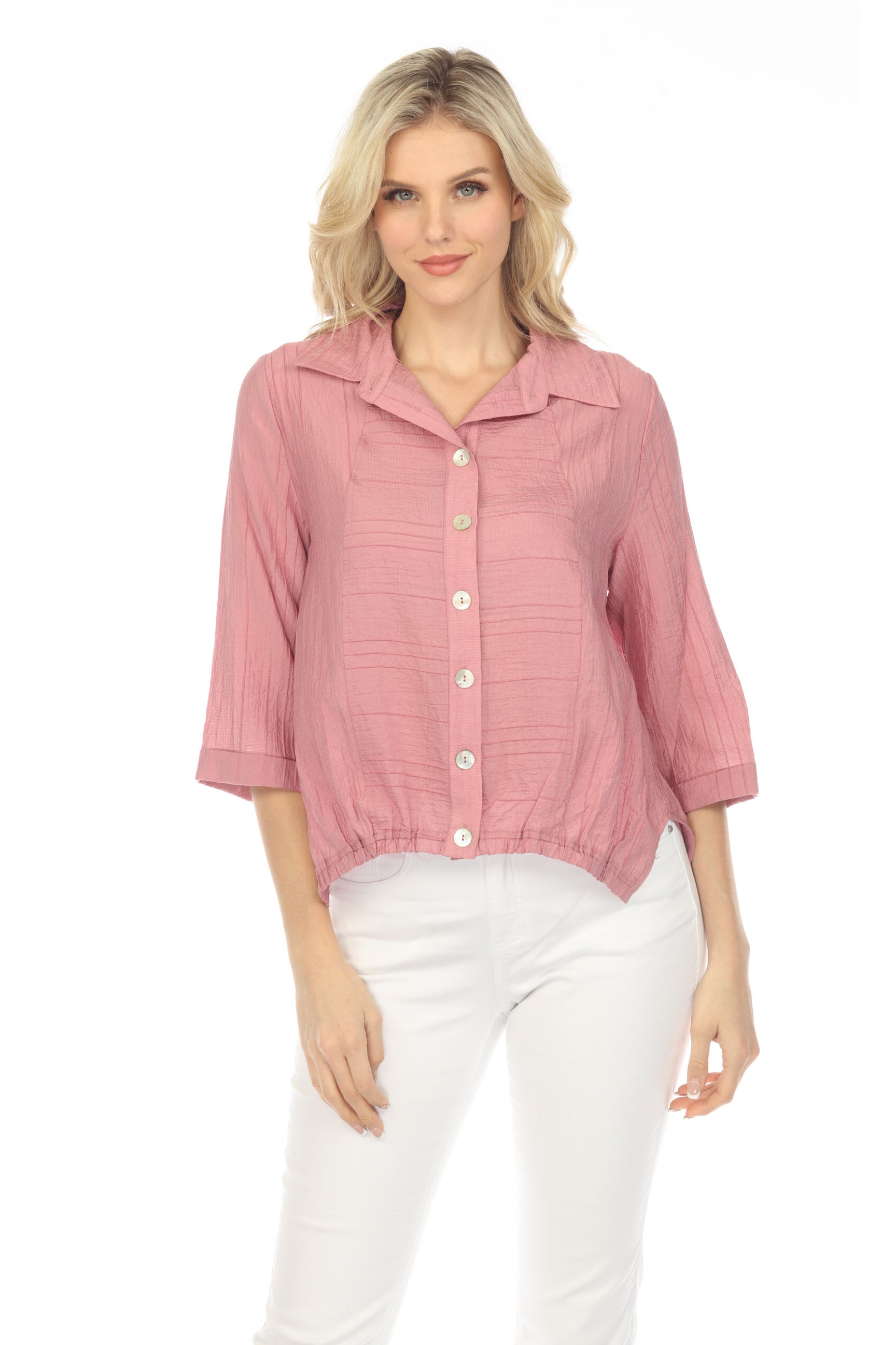 3/4 Sleeve Swing Blouse - CARINE