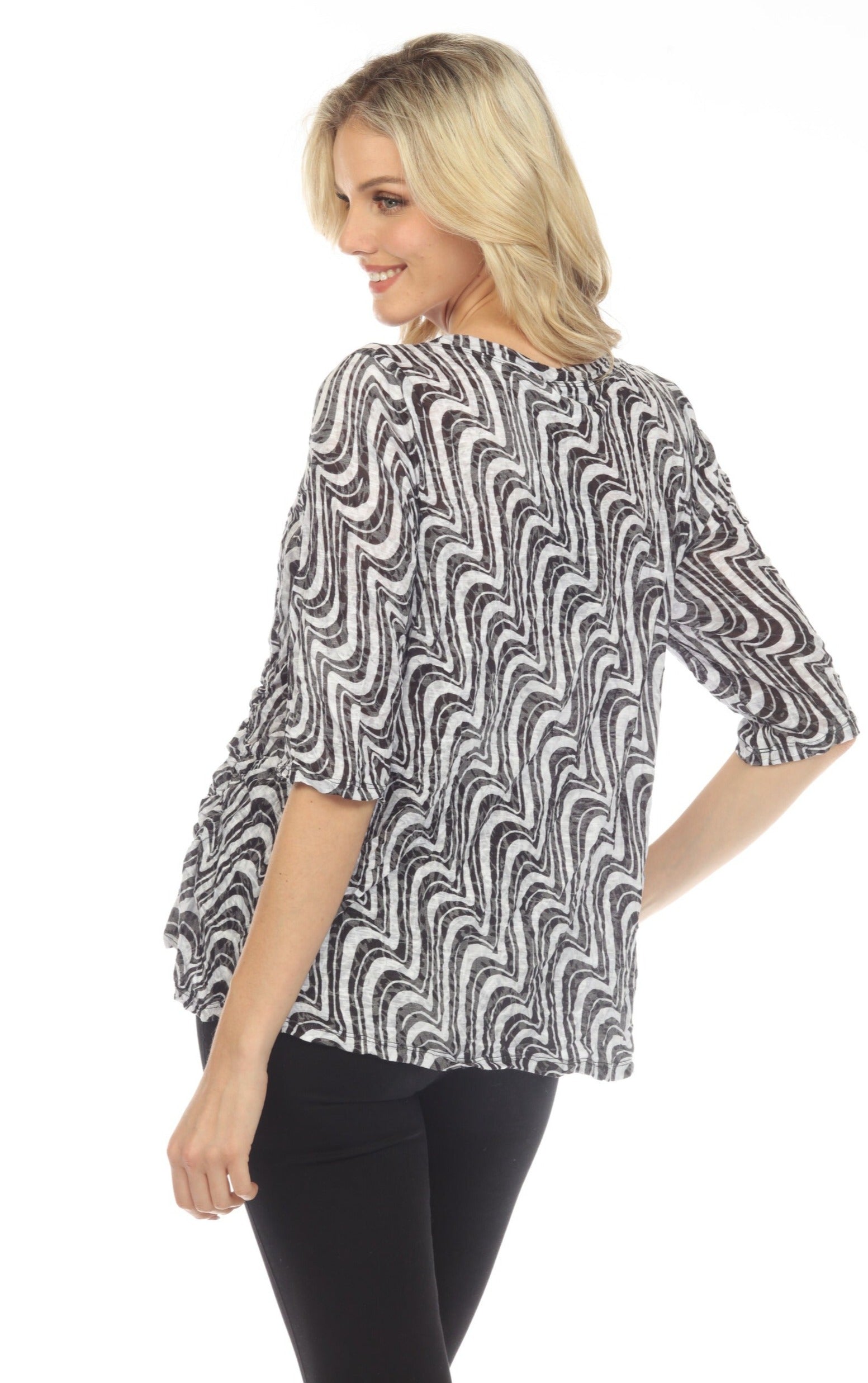 Jolene Top - Ebon Waves - CARINE