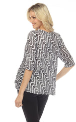 Jolene Top - Ebon Waves - CARINE