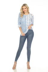 Janie Top - Blue Dots - CARINE