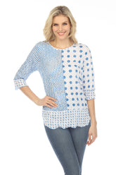 Janie Top - Blue Dots - CARINE