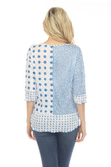 Janie Top - Blue Dots - CARINE