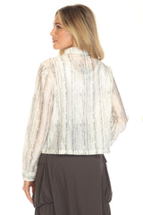 Lustre Stripe Utility Jacket - CARINE