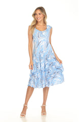 Paige Dress - Blue Marble - CARINE