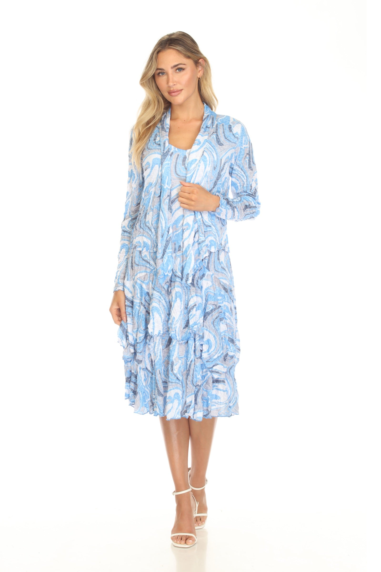 Claire Cardigan - Blue Marble - CARINE