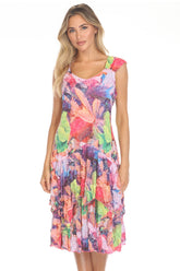 Paige Dress - Vivid Garden - CARINE