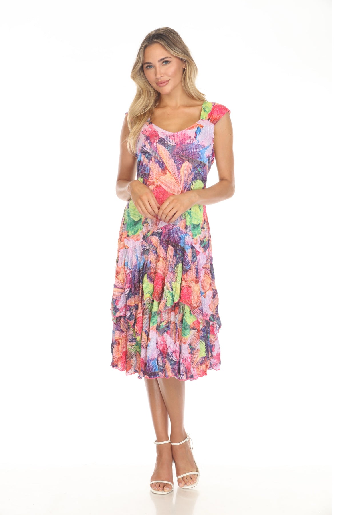 Paige Dress - Vivid Garden - CARINE