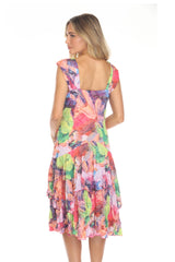 Paige Dress - Vivid Garden - CARINE