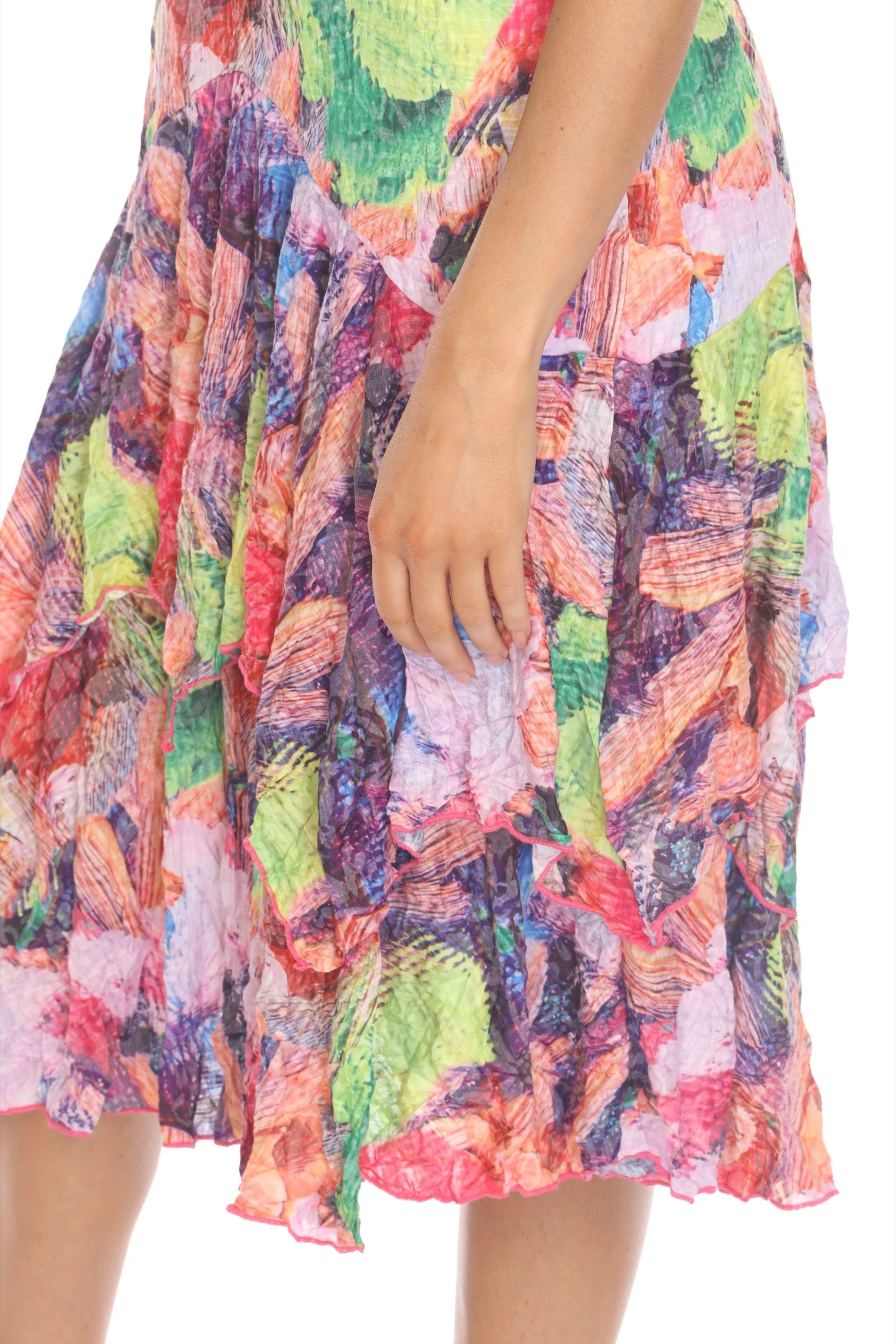 Paige Dress - Vivid Garden - CARINE