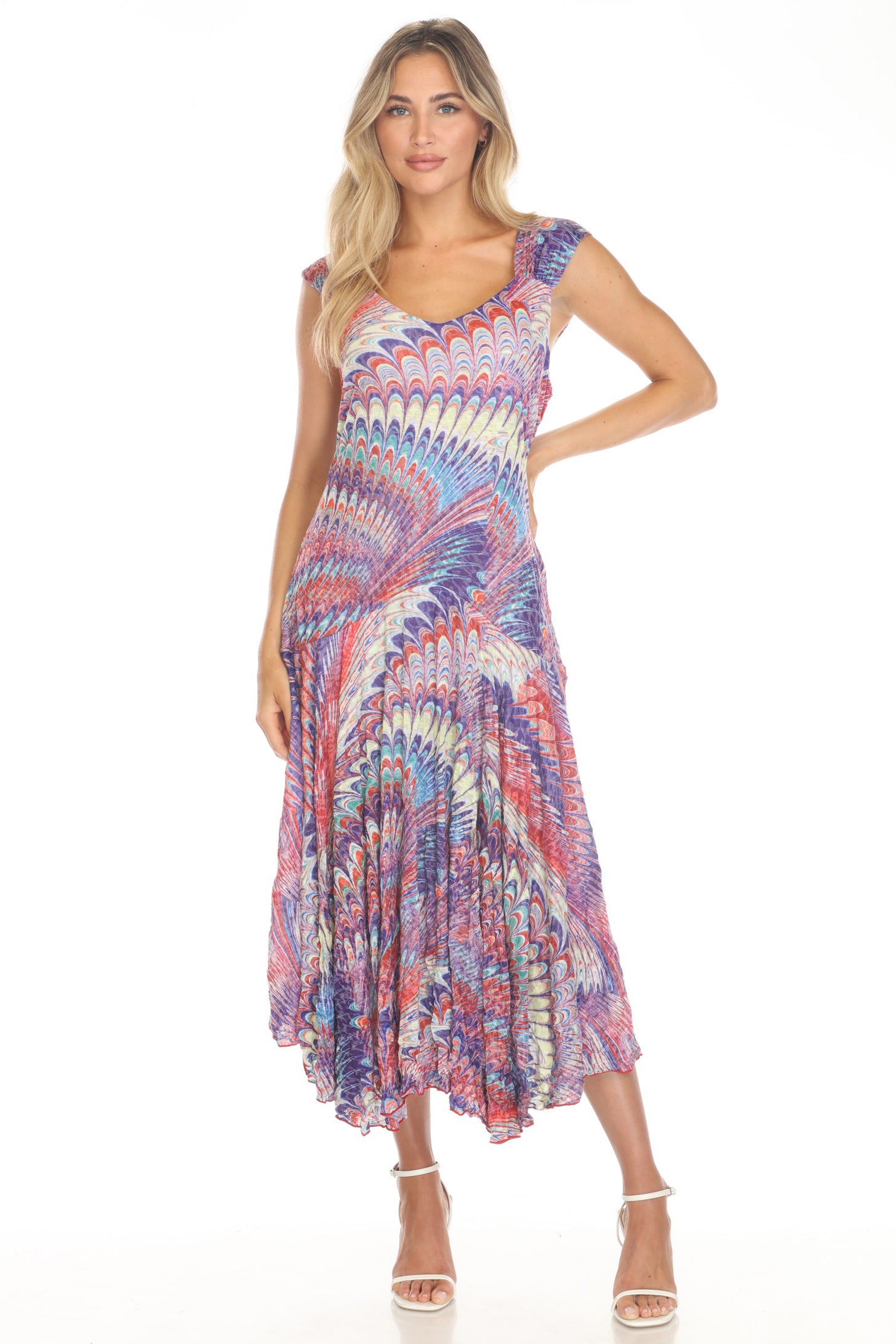 Priscilla Dress - Violet Burst - CARINE