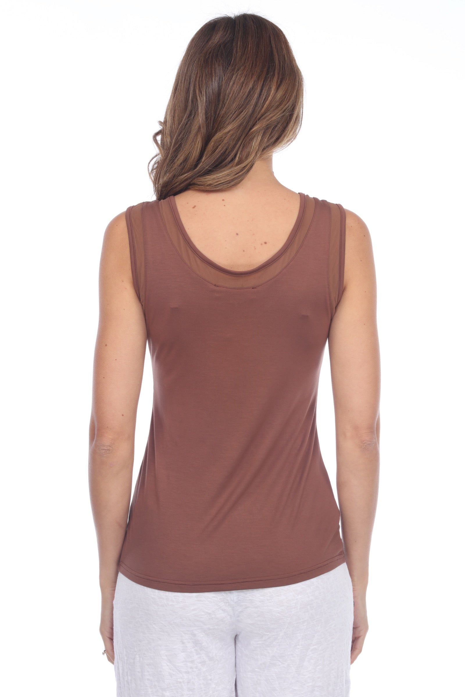 Sheer Trim Tank (Reversible) - CARINE