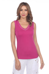 Sheer Trim Tank (Reversible) - CARINE