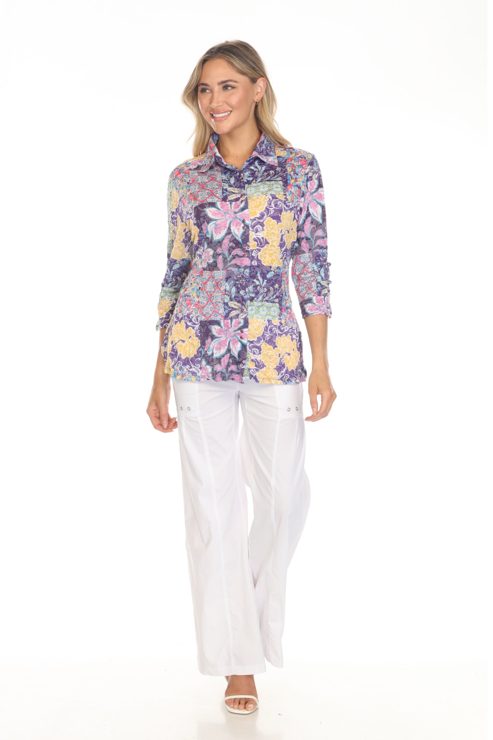 Sabrina Shirt - Orchid Bloom - CARINE