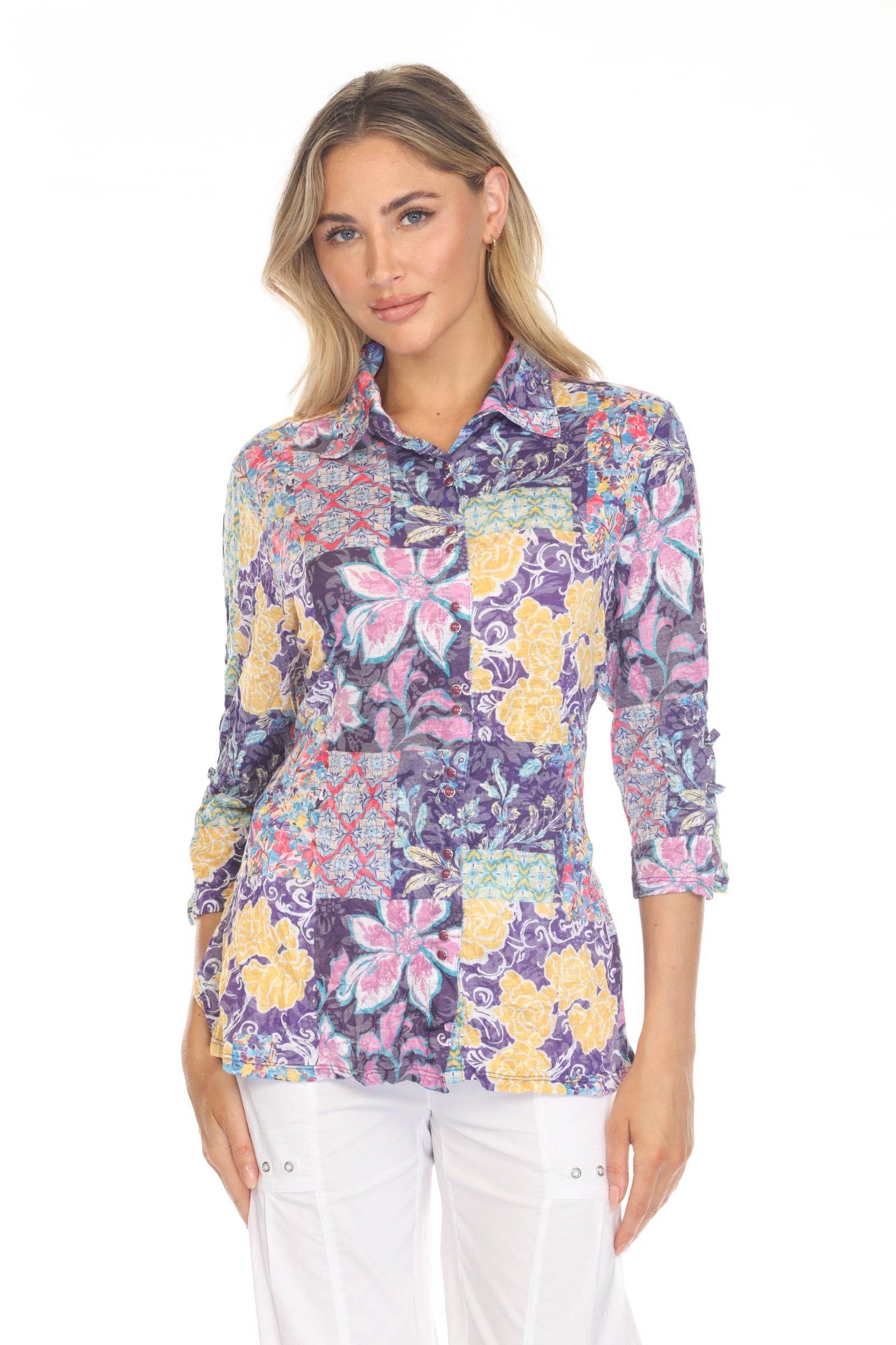 Sabrina Shirt - Orchid Bloom - CARINE