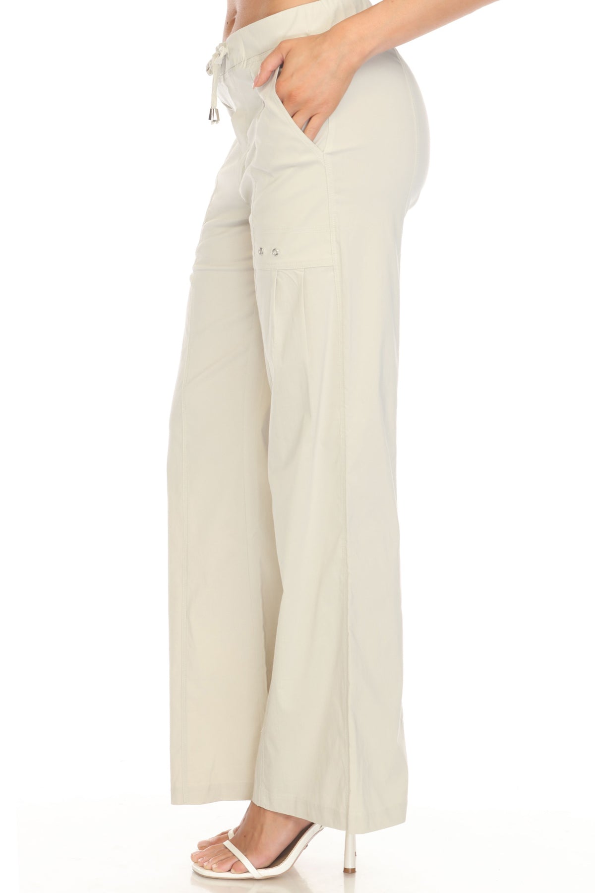 Wide Leg Drawstring Pant - CARINE