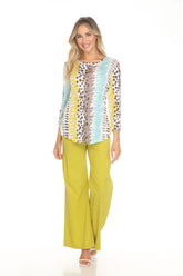 Round-Neck Top - Mint Twist - CARINE