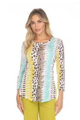 Round-Neck Top - Mint Twist - CARINE