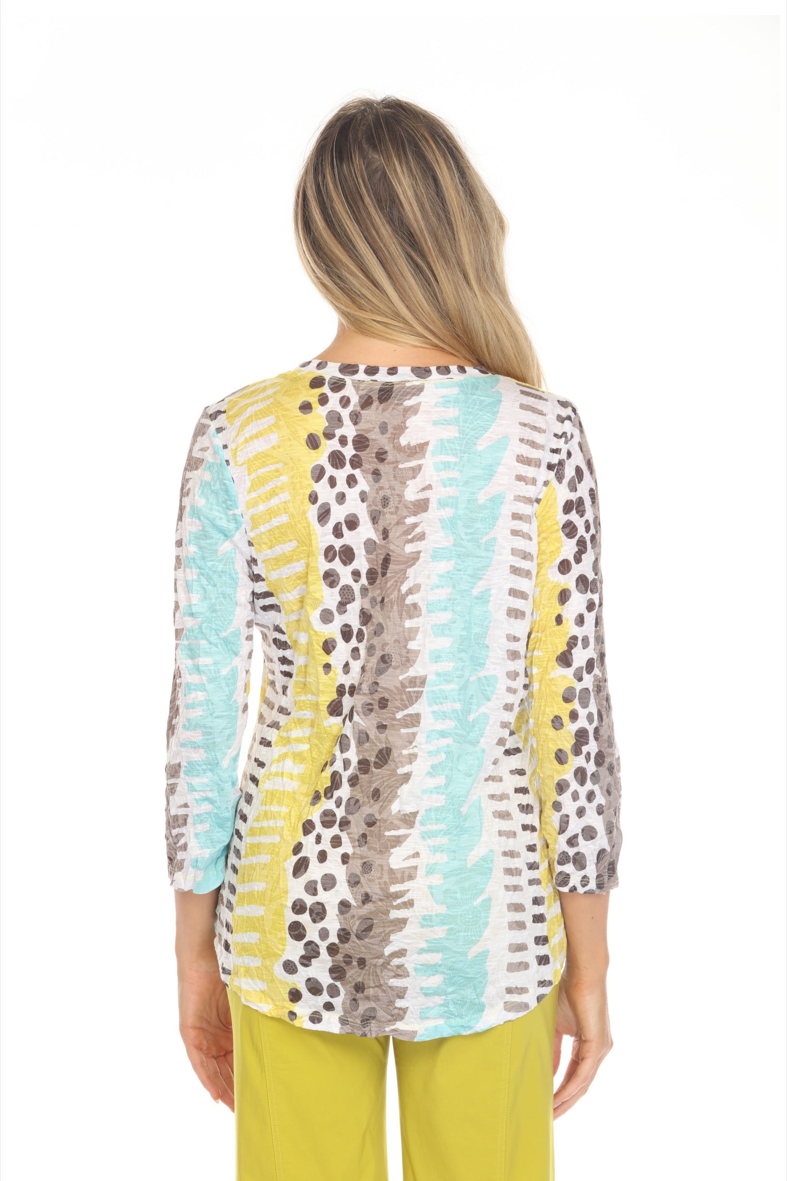 Round-Neck Top - Mint Twist - CARINE
