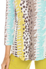 Round-Neck Top - Mint Twist - CARINE