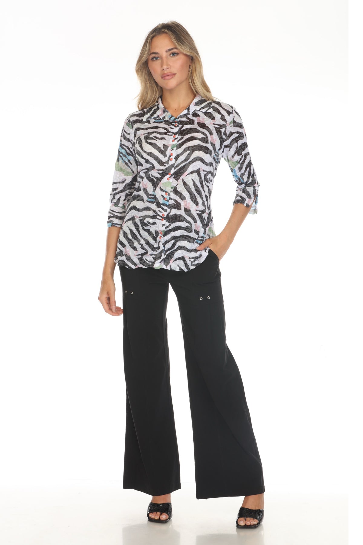 Sabrina Shirt - Stripe Splash - CARINE
