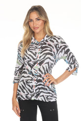 Sabrina Shirt - Stripe Splash - CARINE