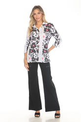Sabrina Shirt - Noir Bloom - CARINE