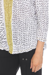 V-Neck Top - Mixed Dash - CARINE