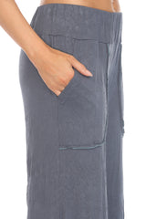 Ava Top and Patch Crop Pant Set - Slate - CARINE