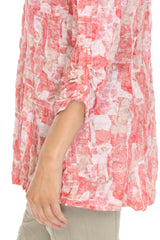 Selena Shirt - Coral Mosaic - CARINE
