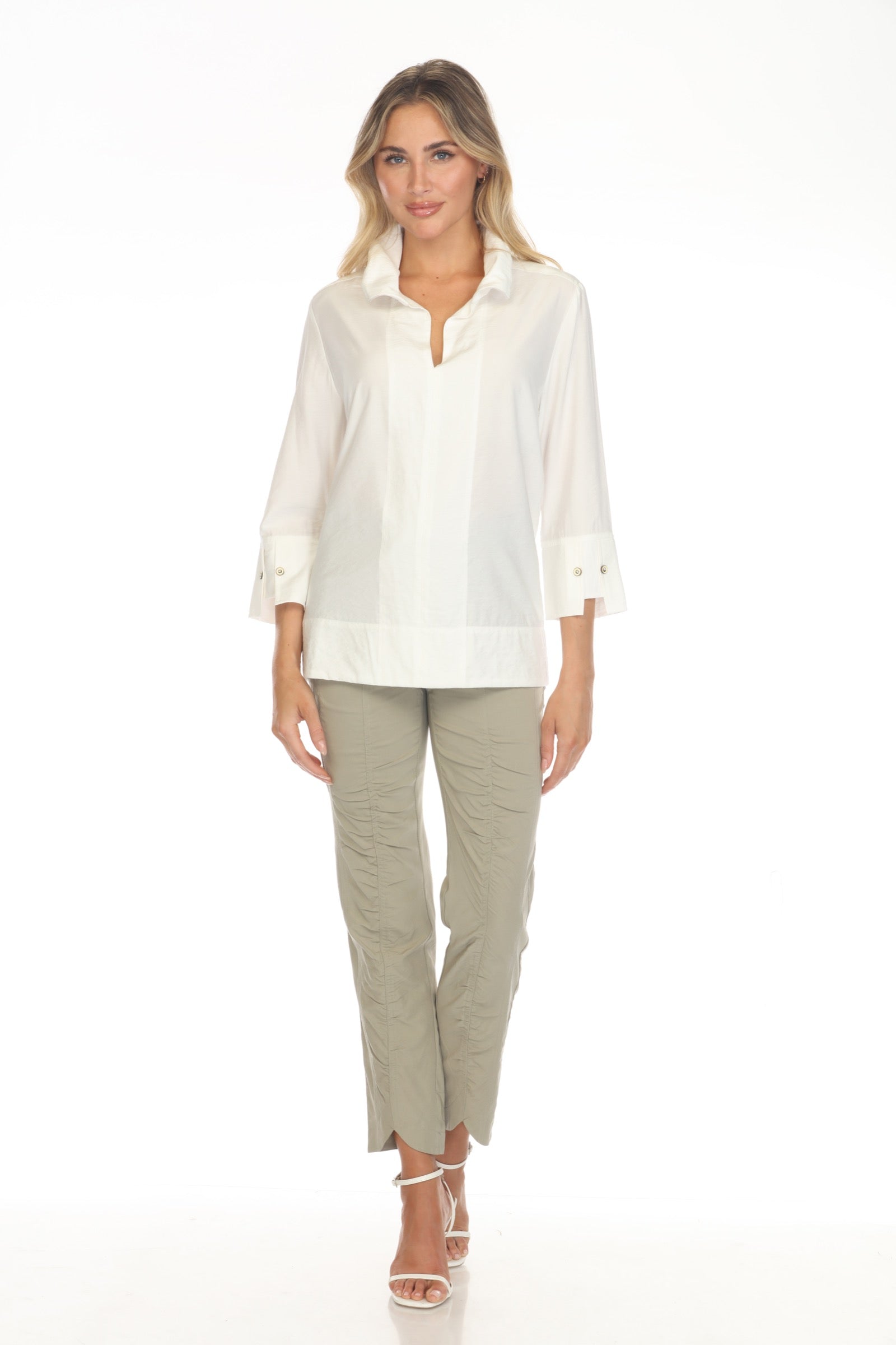 Horizon Split-Neck Top - CARINE