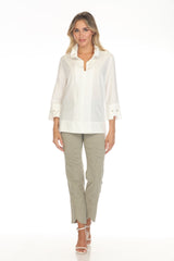 Horizon Split-Neck Top - CARINE