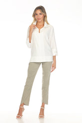 Horizon Split-Neck Top - CARINE