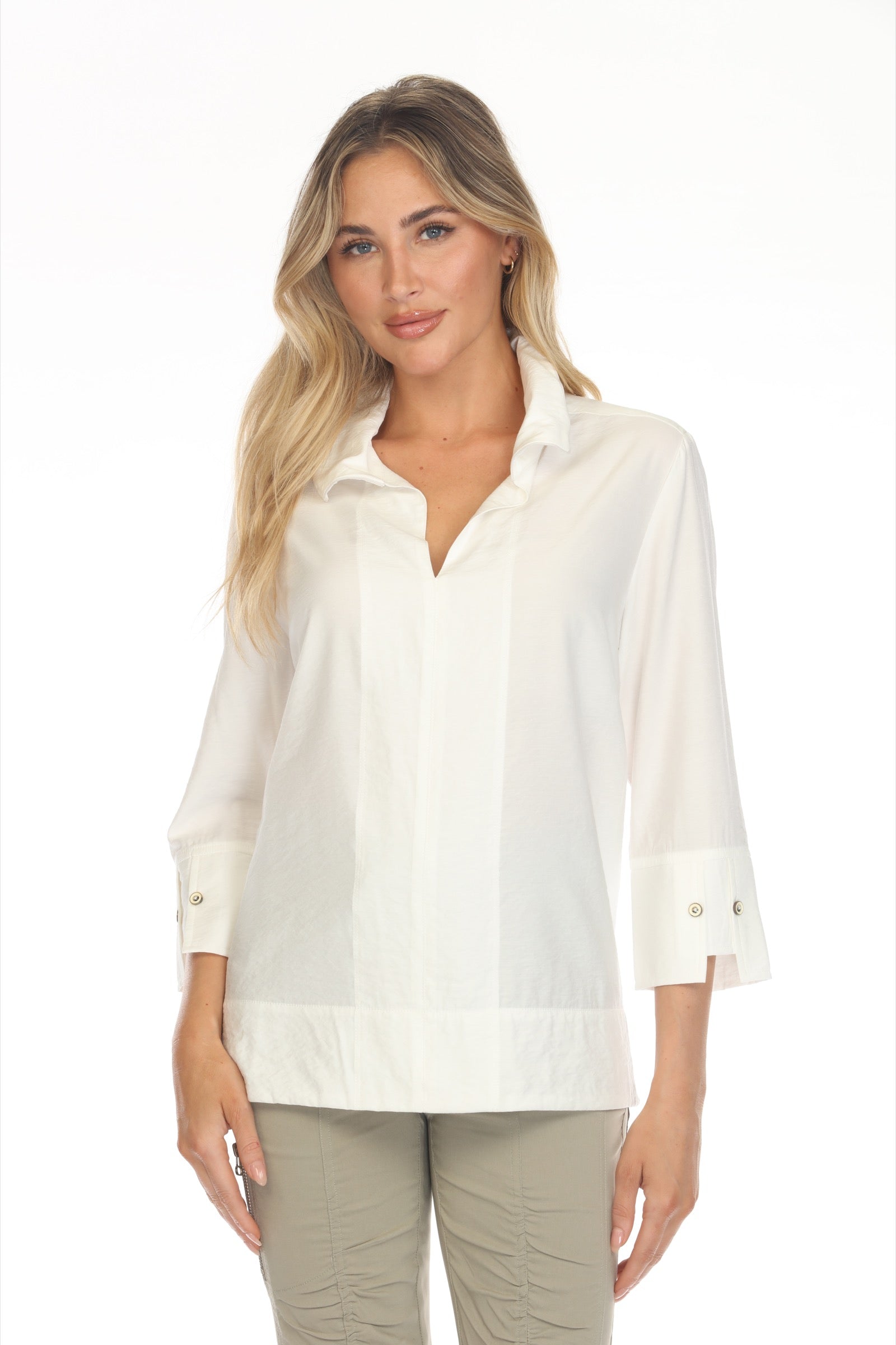 Horizon Split-Neck Top - CARINE