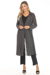 Textured Lace Duster Jacket - CARINE