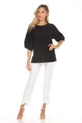 Brushed Cotton Raglan Top - CARINE