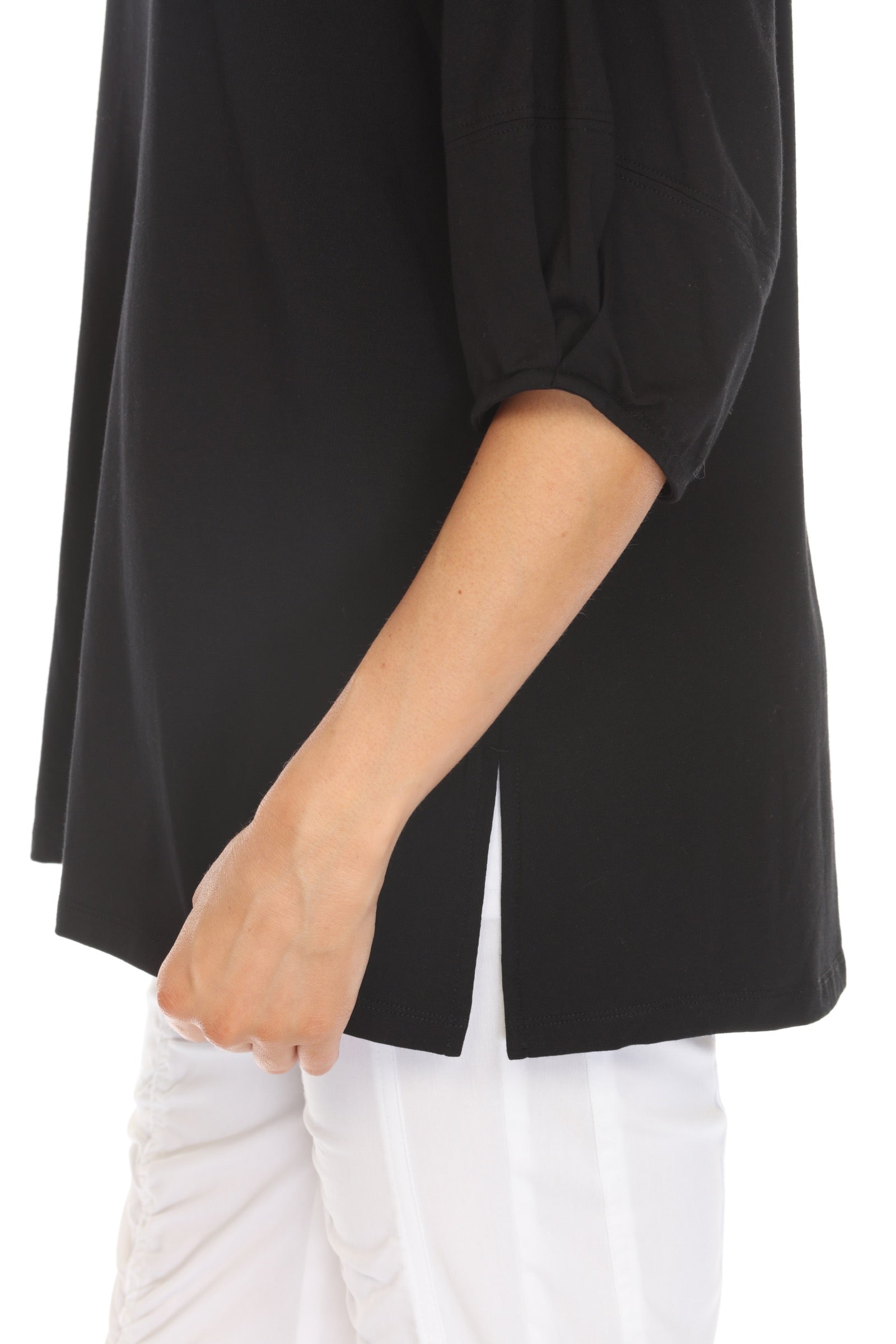 Brushed Cotton Raglan Top - CARINE