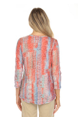 Round-Neck Top - Coral Haze - CARINE