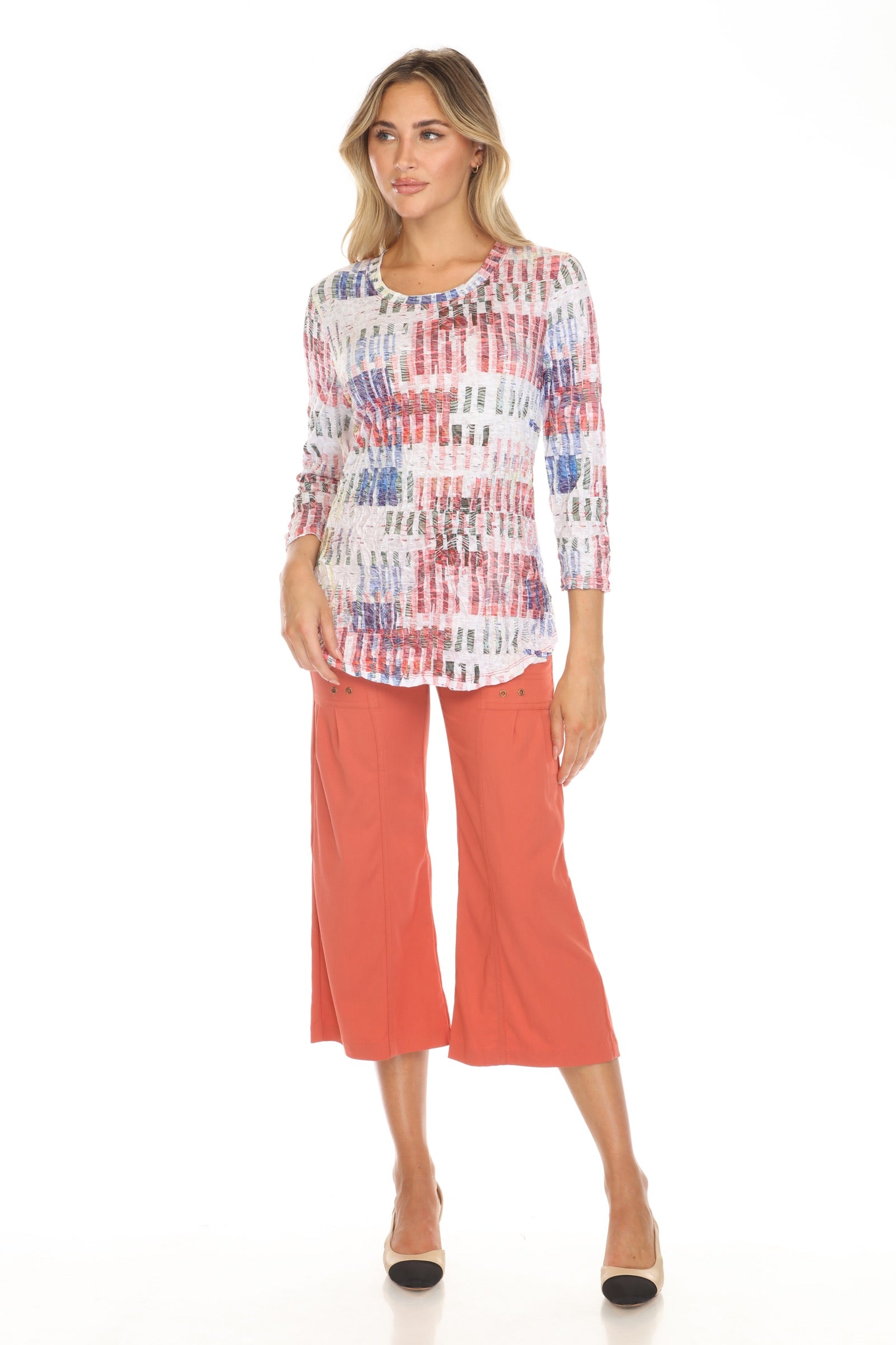 Round-Neck Top - Canvas Patch - CARINE