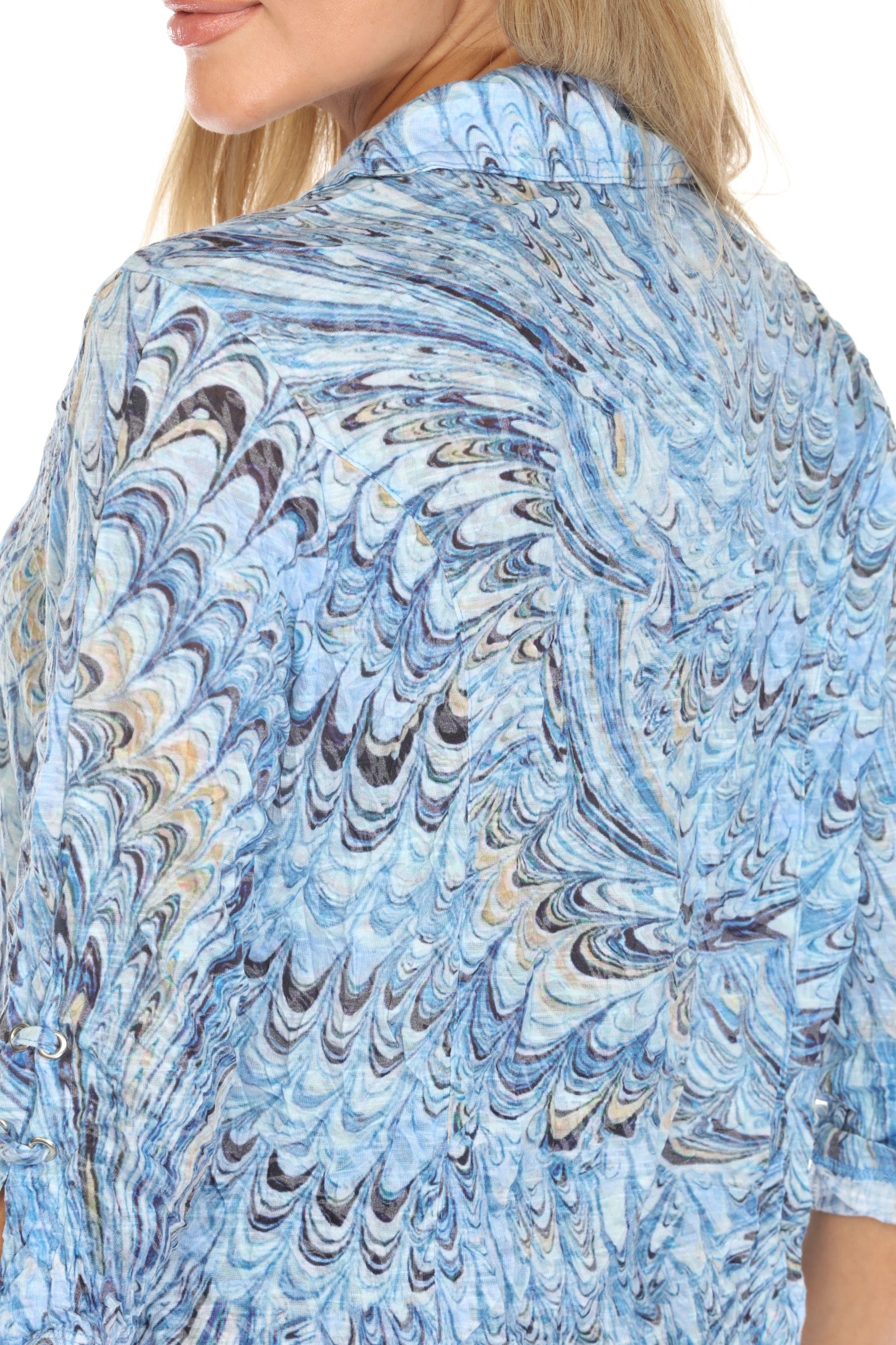 Sabrina Shirt - Tidal Drift - CARINE