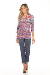 Sabrina Shirt - Violet Burst - CARINE