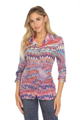 Sabrina Shirt - Violet Burst - CARINE