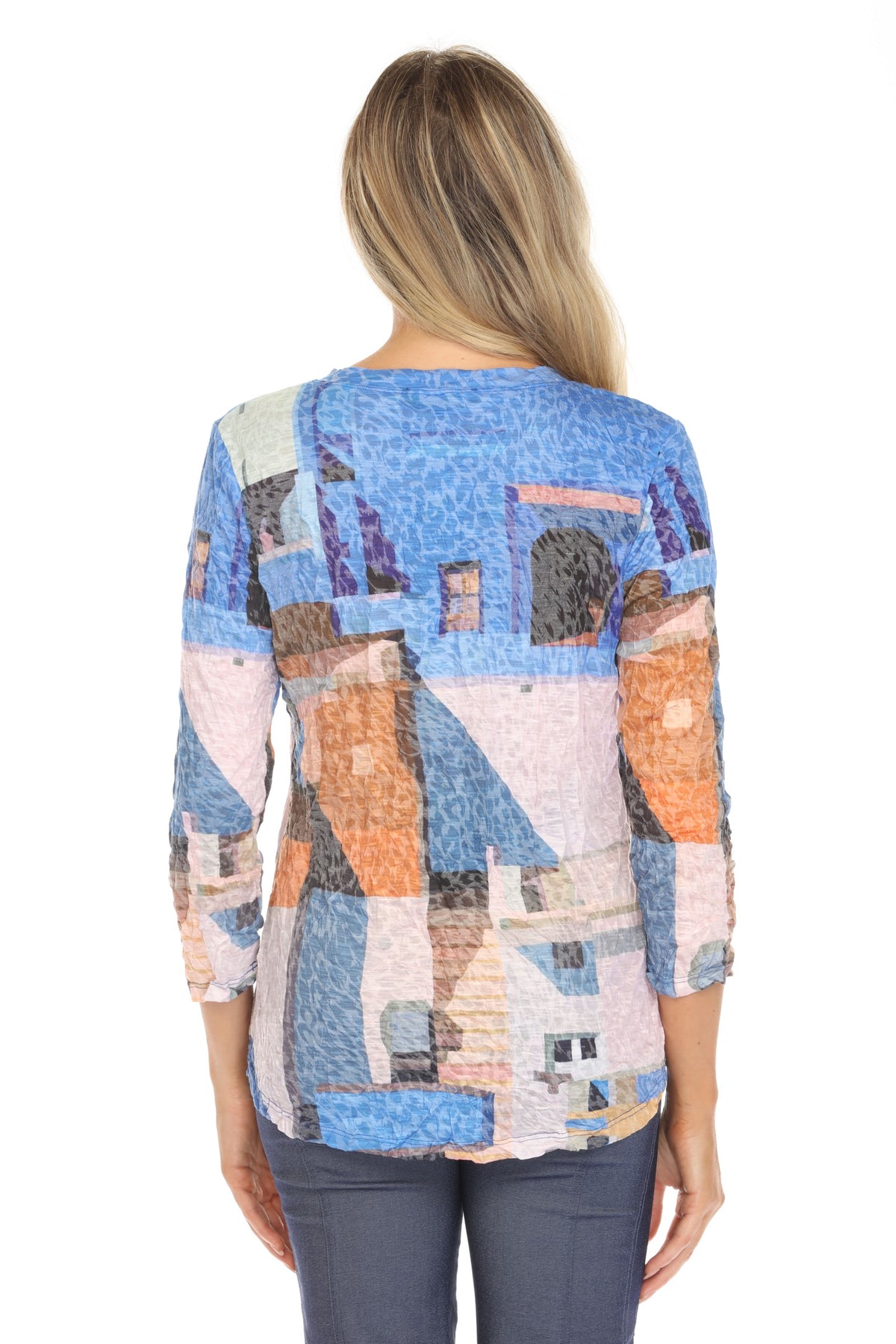 V-Neck Top - Painted Pueblo - CARINE