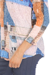 V-Neck Top - Painted Pueblo - CARINE